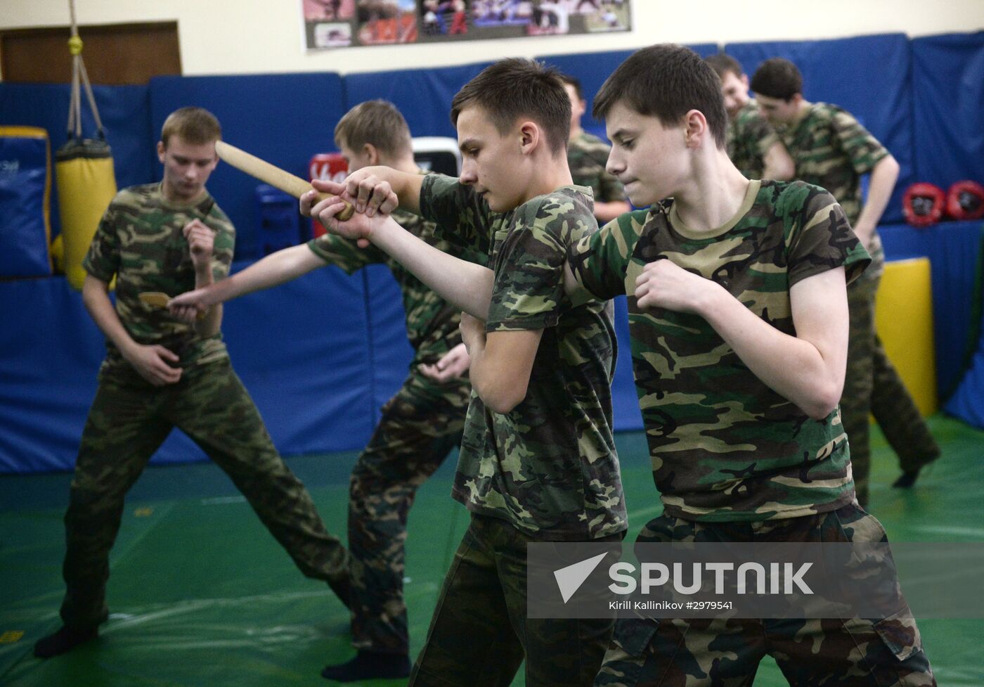 Cadet class in a school in Moscow