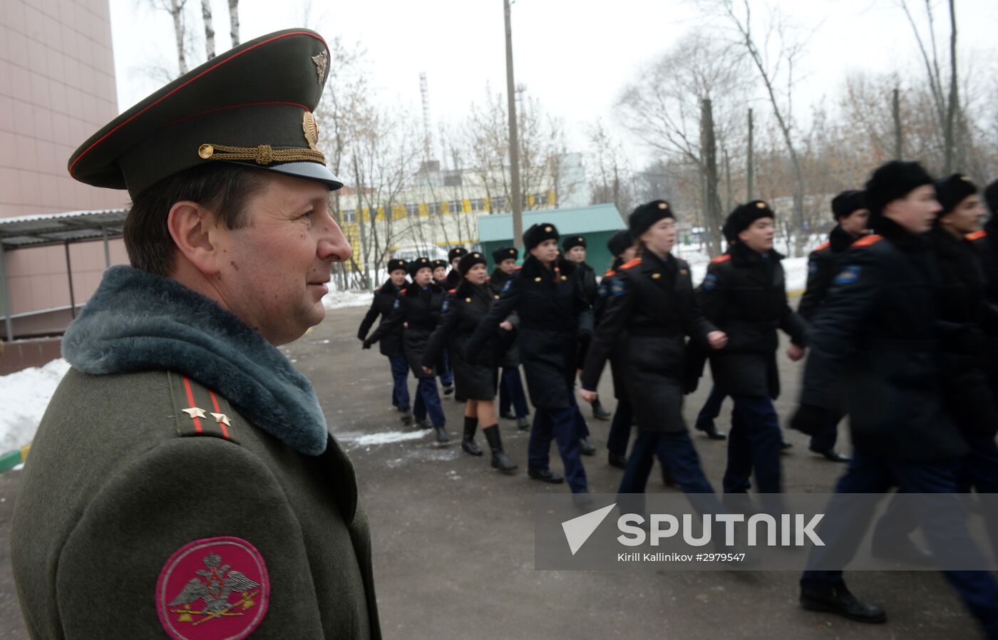 Cadet class in a school in Moscow