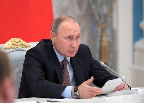 President Putin chairs a meeting of the Council for Strategic Development and Priority Projects