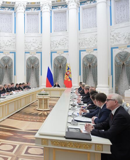 President Putin chairs a meeting of the Council for Strategic Development and Priority Projects