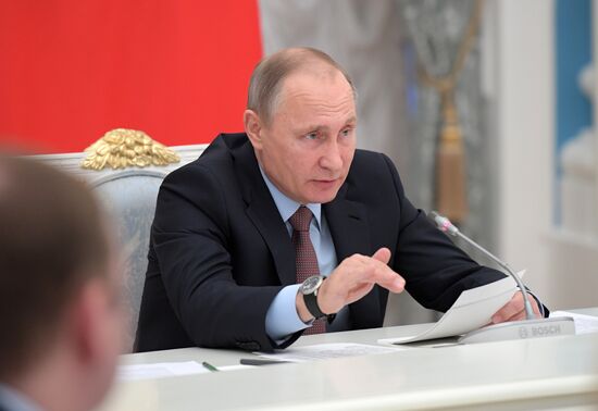 President Putin chairs a meeting of the Council for Strategic Development and Priority Projects