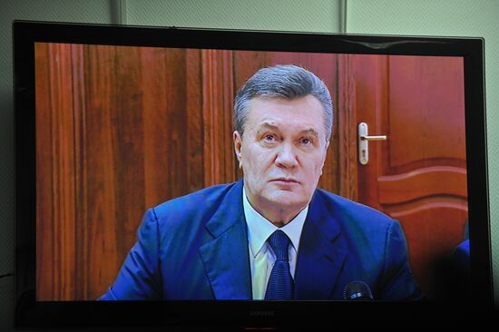 Interrogation of ex president Yanukovych on Kiev 2014 unrest is put off
