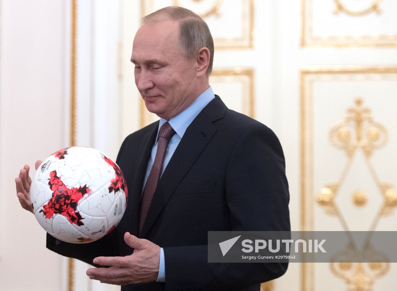 President Putin meets with FIFA president Giovanni Infantino