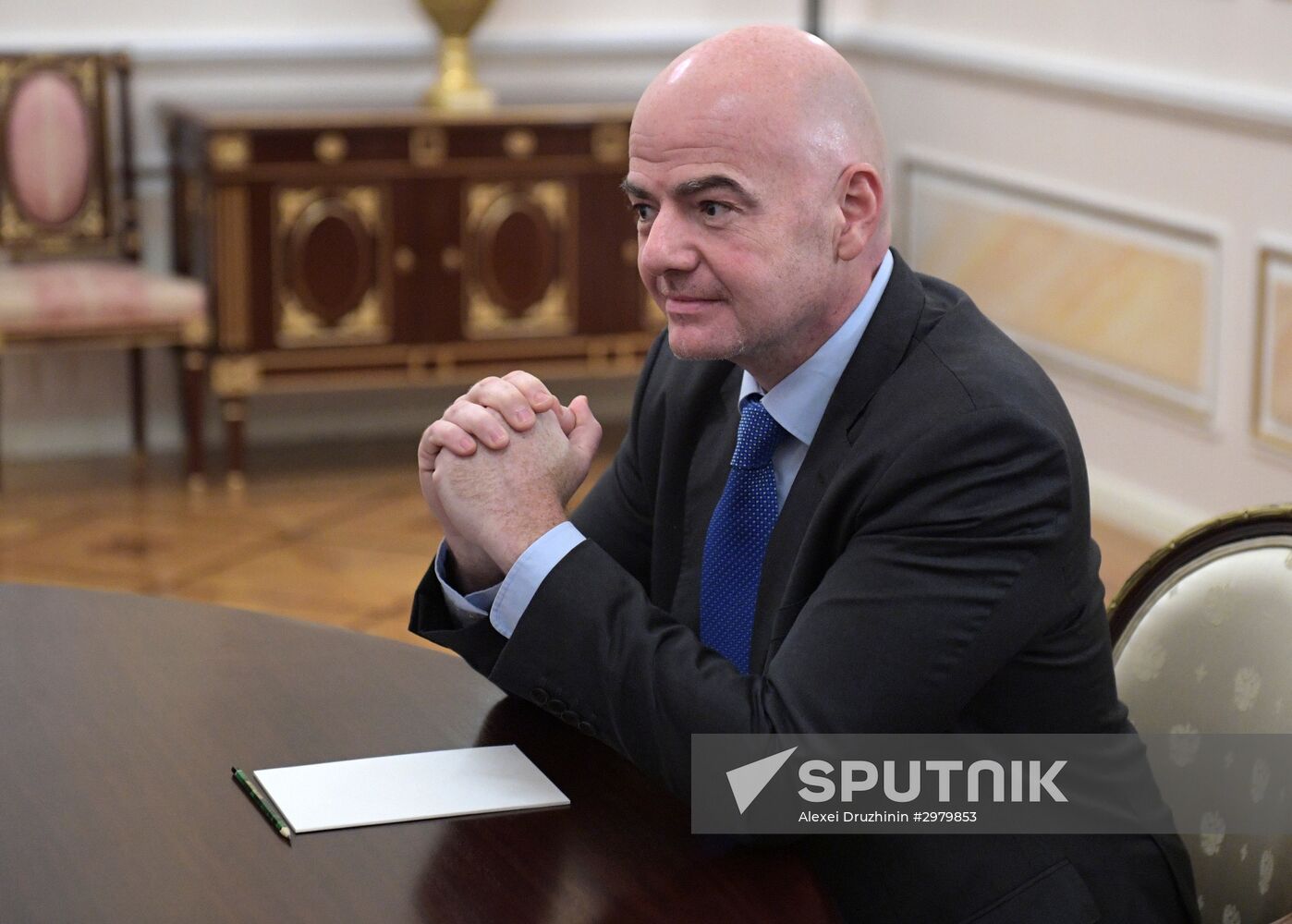 President Putin meets with FIFA president Giovanni Infantino