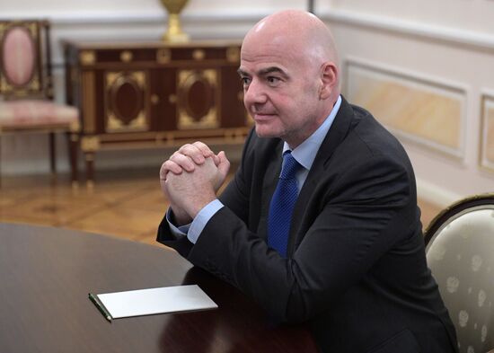 President Putin meets with FIFA president Giovanni Infantino