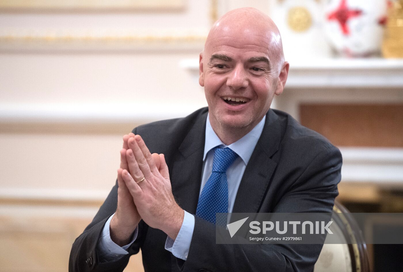 President Putin meets with FIFA president Giovanni Infantino