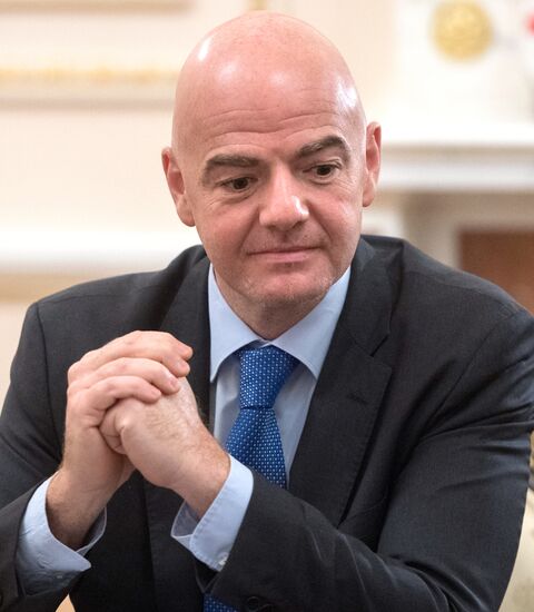 President Putin meets with FIFA president Giovanni Infantino