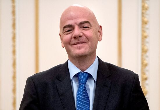 President Putin meets with FIFA president Giovanni Infantino