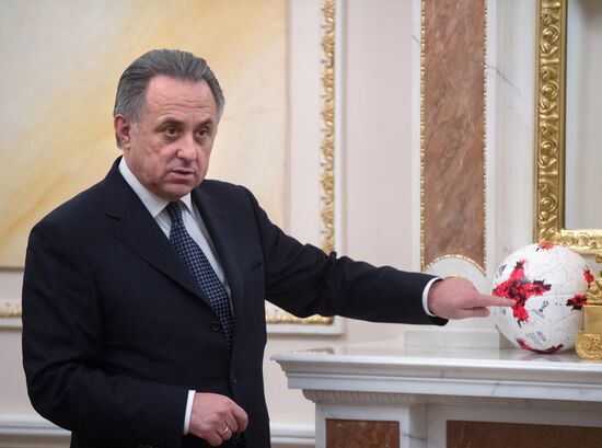 President Putin meets with FIFA president Giovanni Infantino