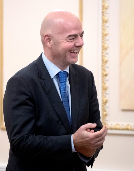 President Putin meets with FIFA president Giovanni Infantino