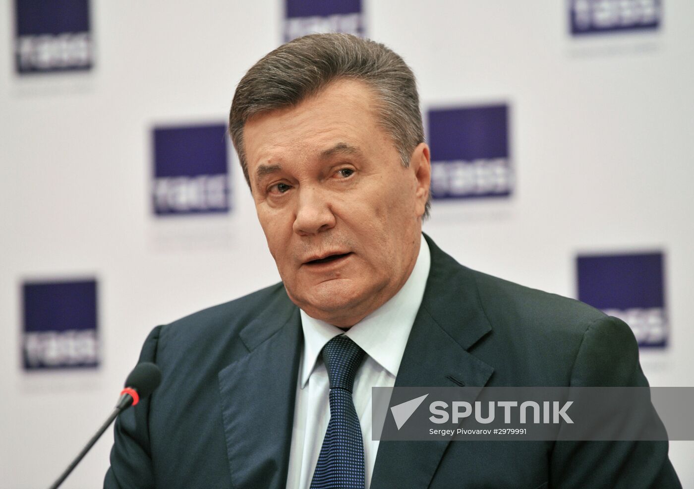 Former Ukrainian President Viktor Yanukovych's news conference in Rostov-on-Don