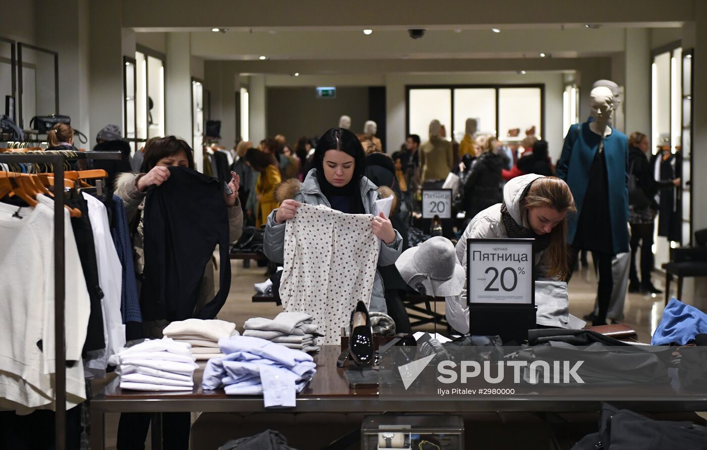 Black Friday sales in Moscow