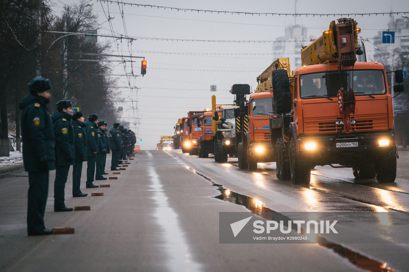 Municipal machinery parade in Russian cities