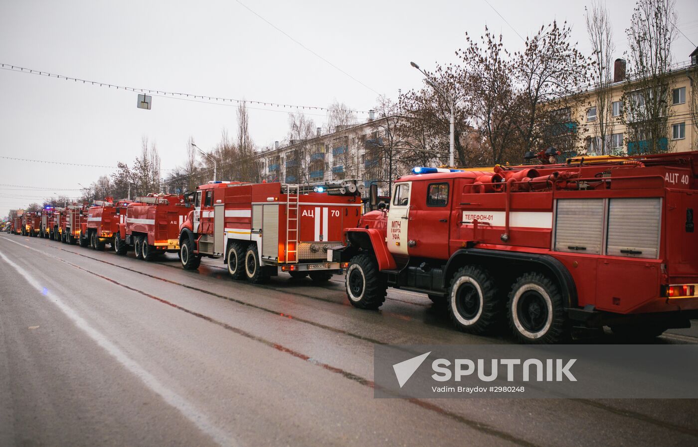 Municipal machinery parade in Russian cities