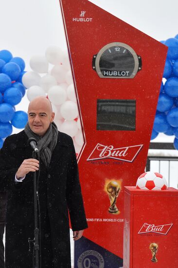 FIFA World Cup 2018 countdown clock launched