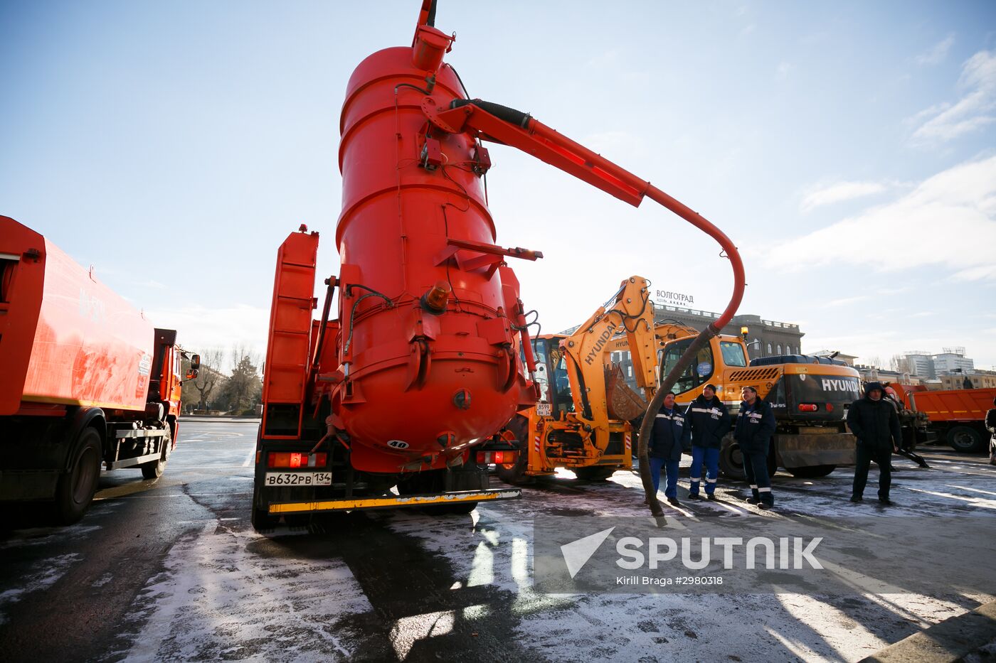 Municipal machinery parade in Russian cities