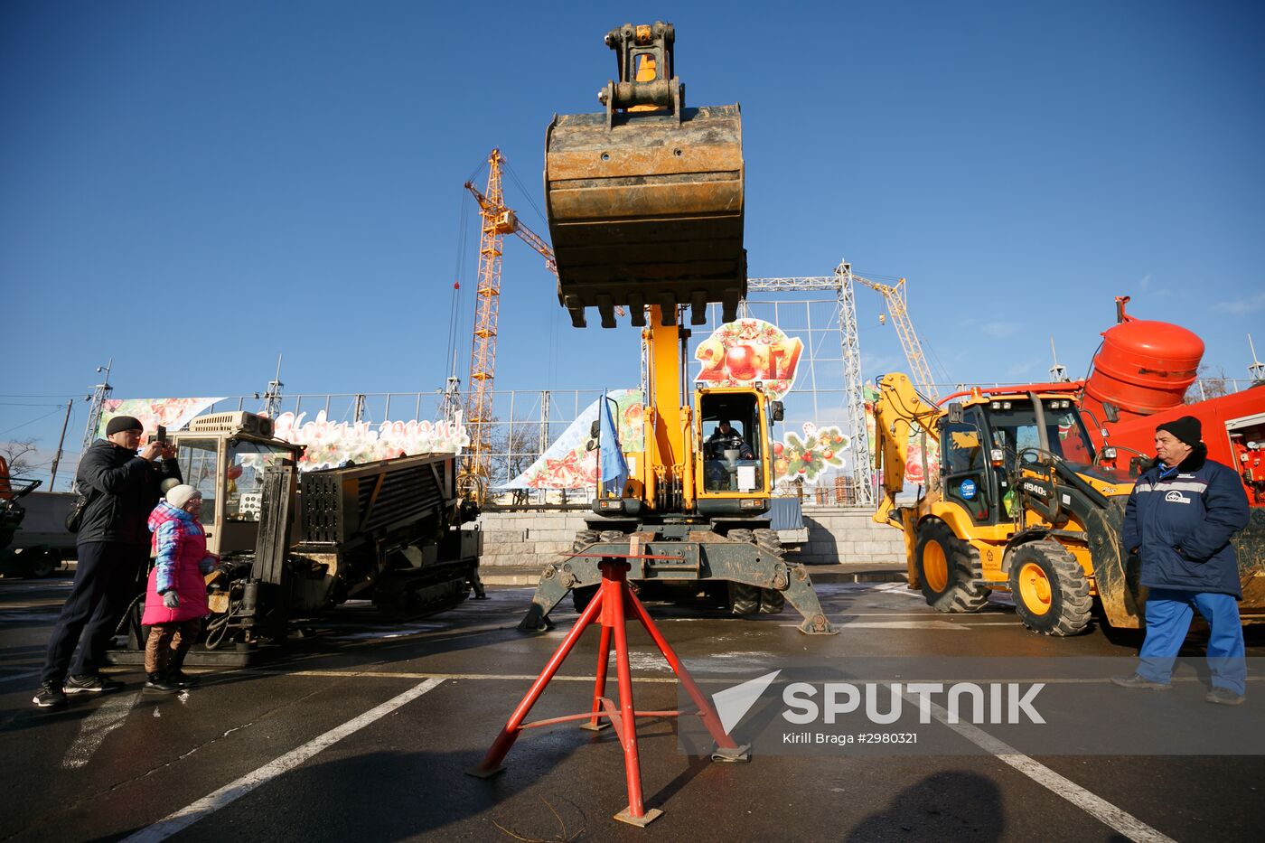 Municipal machinery parade in Russian cities