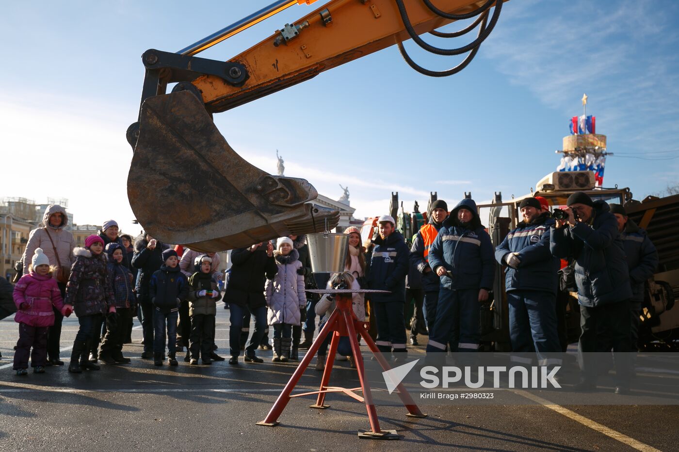 Municipal machinery parade in Russian cities