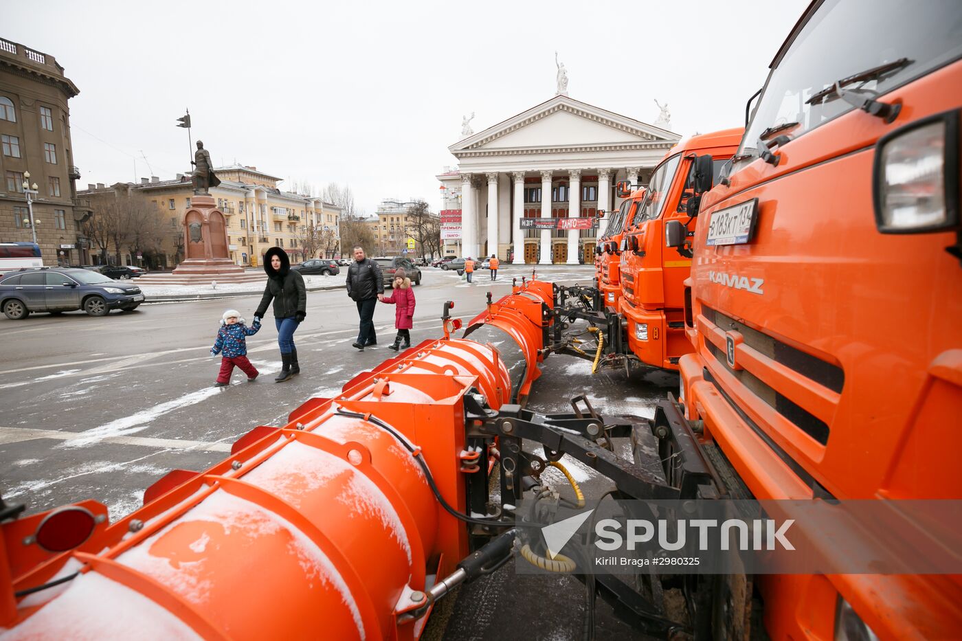 Municipal machinery parade in Russian cities