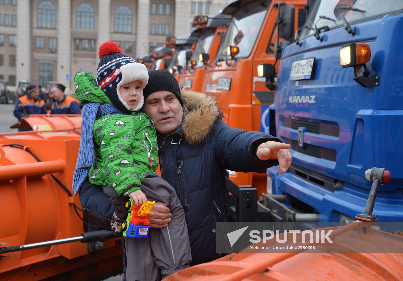 Municipal machinery parade in Russian cities