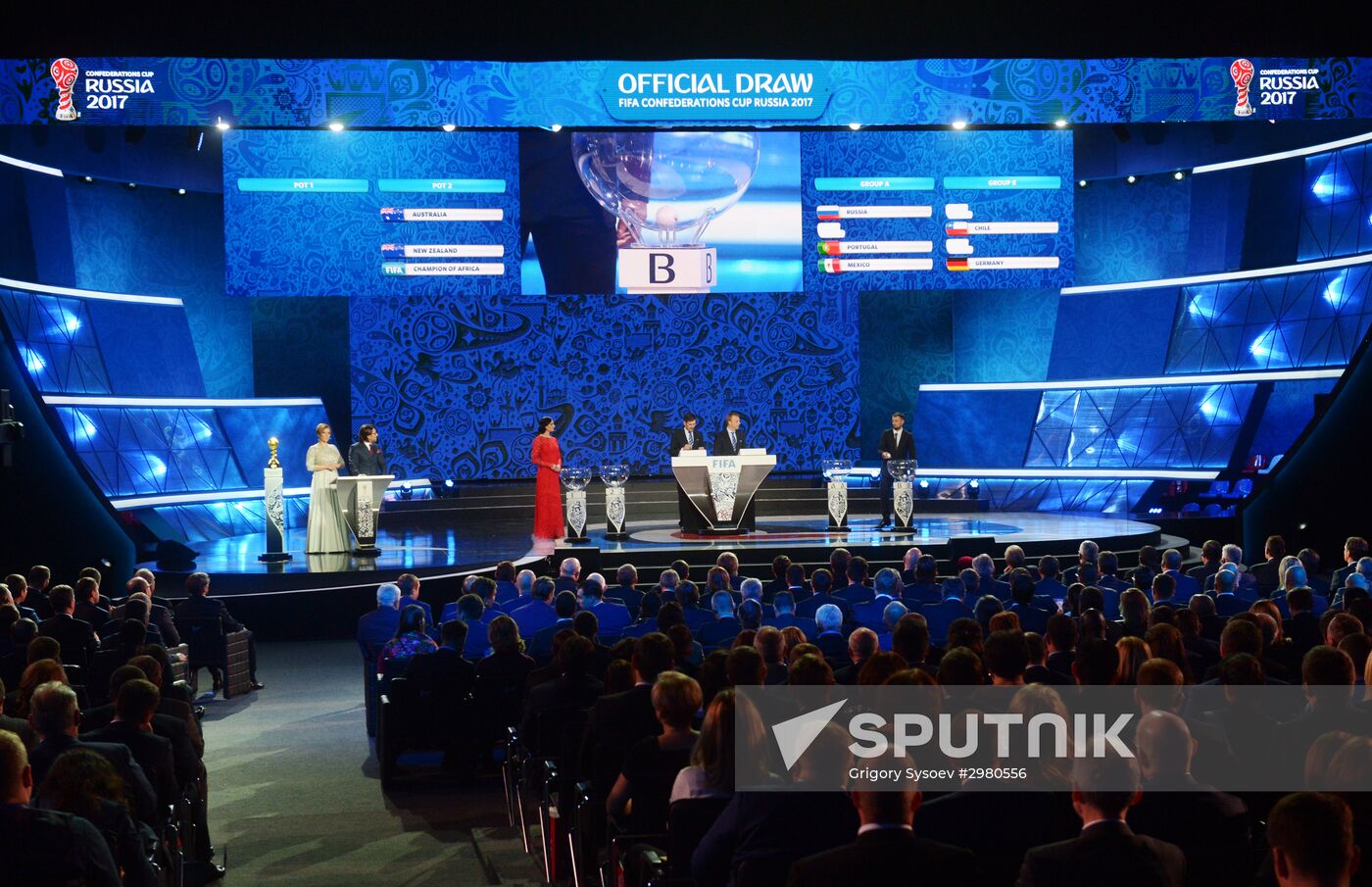 Official draw ceremony of FIFA Confederations Cup Russia 2017