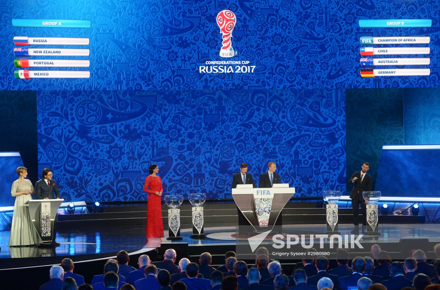 Official draw ceremony of FIFA Confederations Cup Russia 2017