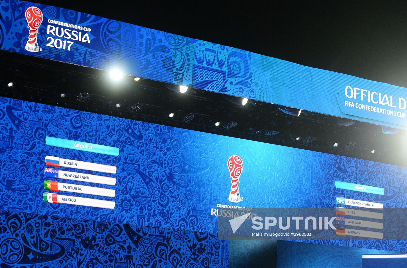 Official draw ceremony of FIFA Confederations Cup Russia 2017