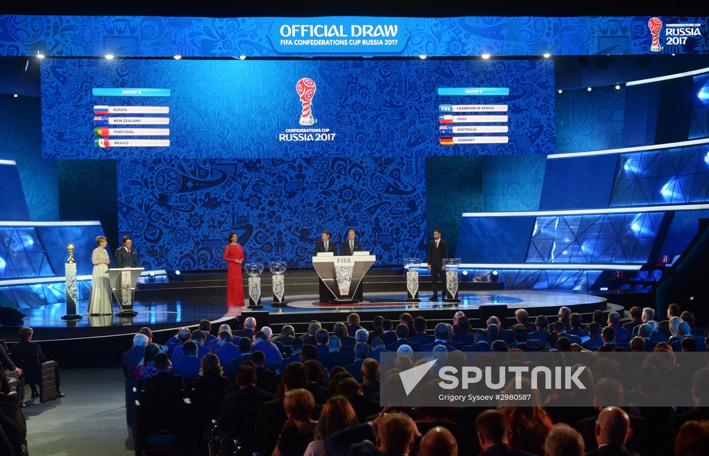 Official draw ceremony of FIFA Confederations Cup Russia 2017