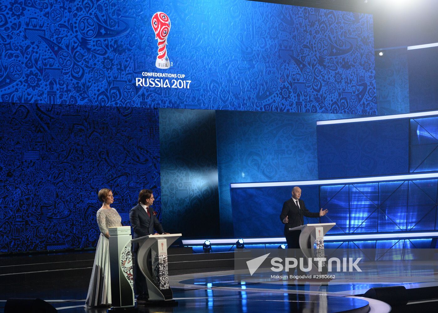Official draw ceremony of FIFA Confederations Cup Russia 2017