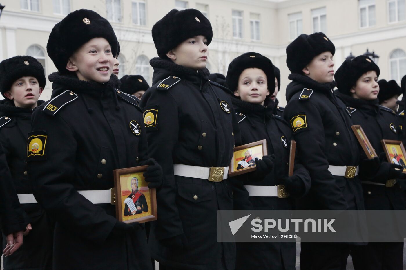 Cadets acceptance ceremony for students of Nakhimov Naval School's Sevastopol branch