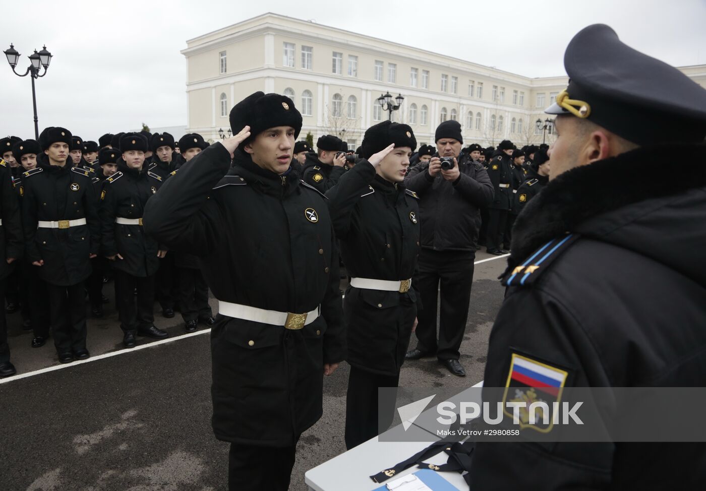 Cadets acceptance ceremony for students of Nakhimov Naval School's Sevastopol branch