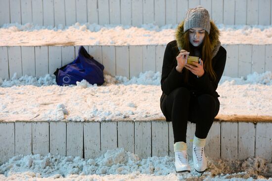 Lyod (Ice) skating rink opened in Sokolniki park