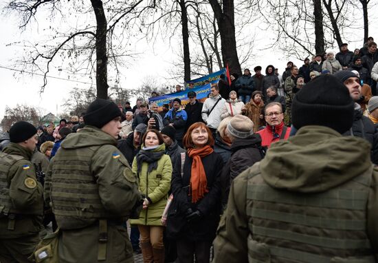 Open Rada protest rally in Kiev