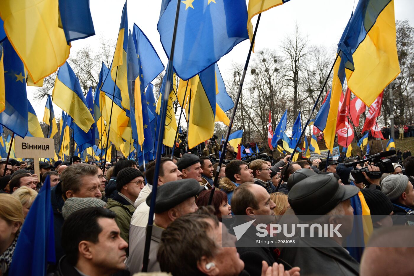 Open Rada protest rally in Kiev