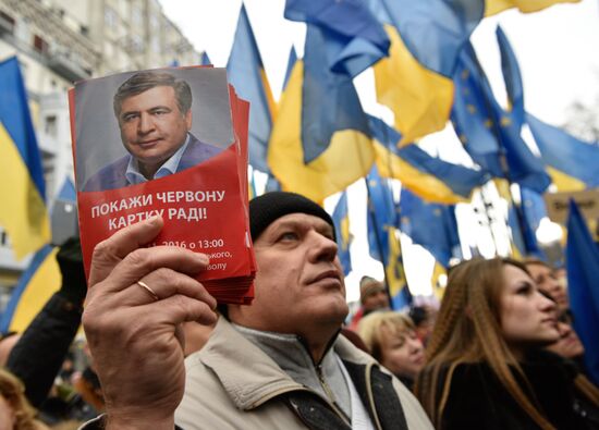 Open Rada protest rally in Kiev
