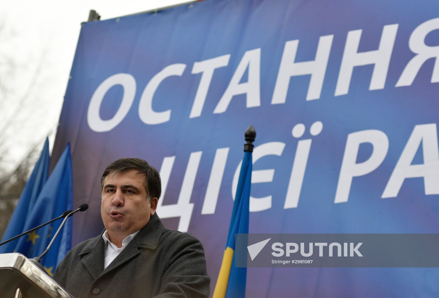 Open Rada protest rally in Kiev