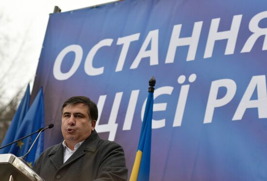 Open Rada protest rally in Kiev