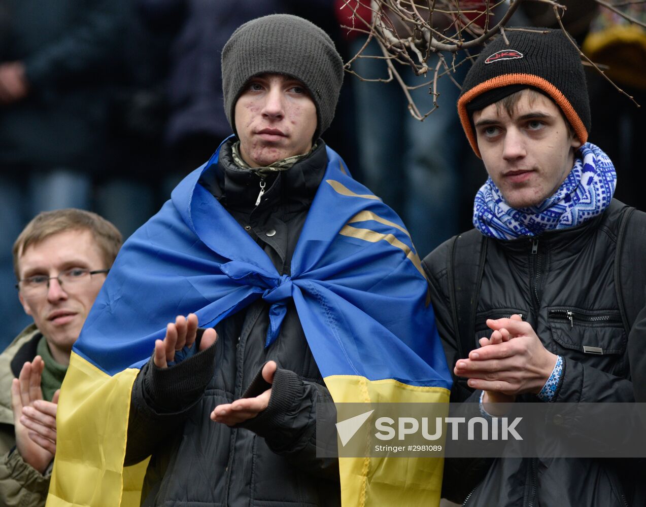 Open Rada protest rally in Kiev