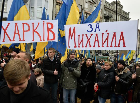 Open Rada protest rally in Kiev