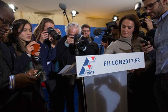 Second round of French Republican presidential primaries in Paris