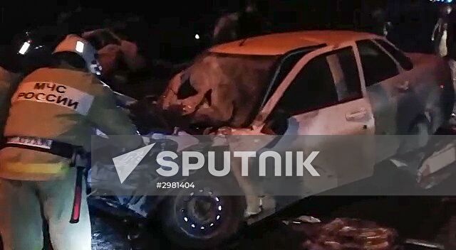 Accident on Kavkaz Federal Highway in Chechnya