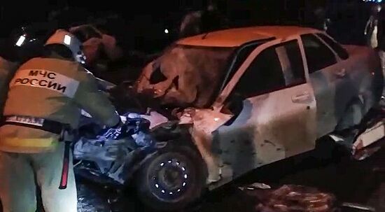 Accident on Kavkaz Federal Highway in Chechnya