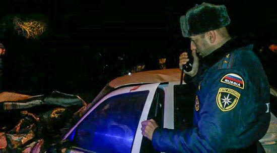 Accident on Kavkaz Federal Highway in Chechnya