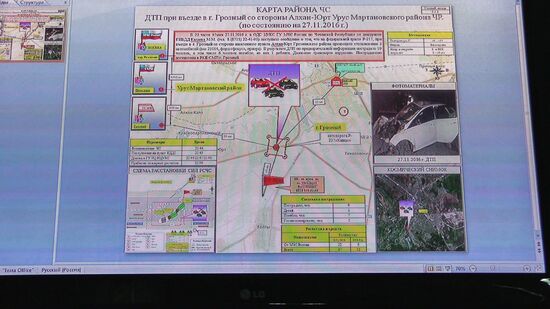 Accident on Kavkaz Federal Highway in Chechnya