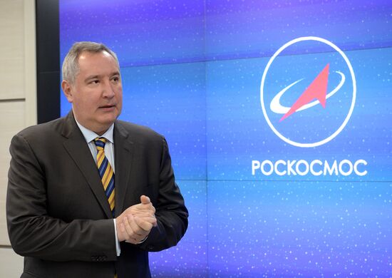 Russian Deputy Prime Minister Dmitry Rogozin awards winners of space technology competition