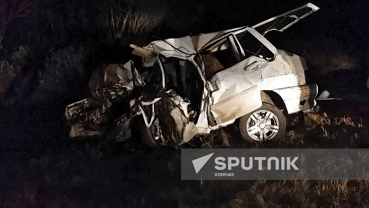 Accident on Kavkaz Federal Highway in Chechnya