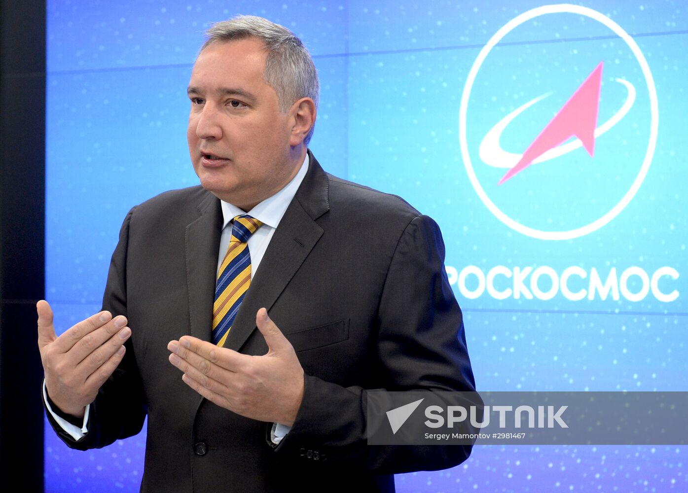 Russian Deputy Prime Minister Dmitry Rogozin awards winners of space technology competition