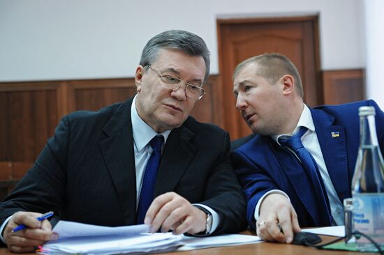 Viktor Yanukovych testifies via video link during trial into February 2014 unrest in Kiev