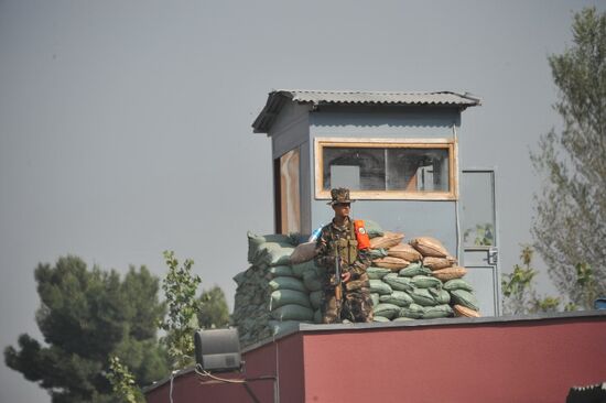 NATO military personnel in the center of Kabul