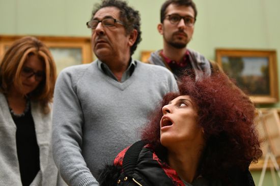 Leticia renisoa visits Tretyakov Picture Gallery